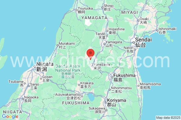 東置賜郡メンズエステの地図です。map of 東置賜郡 where spa and massage salons are located