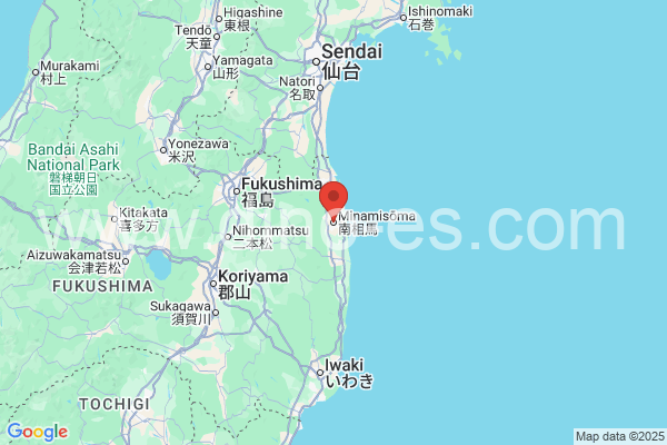 南相馬市メンズエステの地図です。map of 南相馬市 where spa and massage salons are located