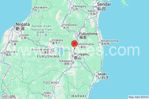 本宮市メンズエステの地図です。map of 本宮市 where spa and massage salons are located