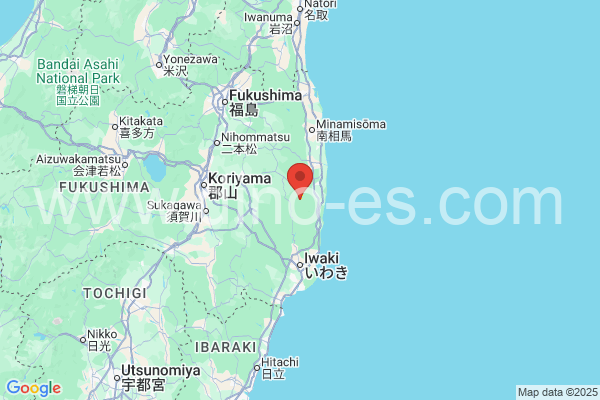 双葉郡メンズエステの地図です。map of 双葉郡 where spa and massage salons are located