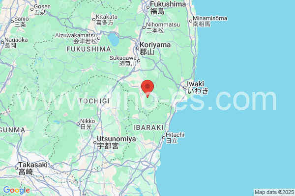 東白川郡メンズエステの地図です。map of 東白川郡 where spa and massage salons are located