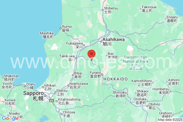 芦別市メンズエステの地図です。map of 芦別市 where spa and massage salons are located