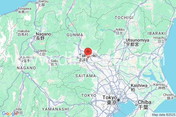 伊勢崎市メンズエステの地図です。map of 伊勢崎市 where spa and massage salons are located