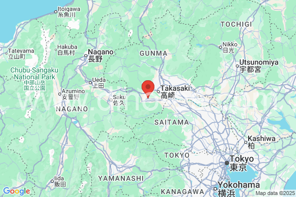 富岡市メンズエステの地図です。map of 富岡市 where spa and massage salons are located