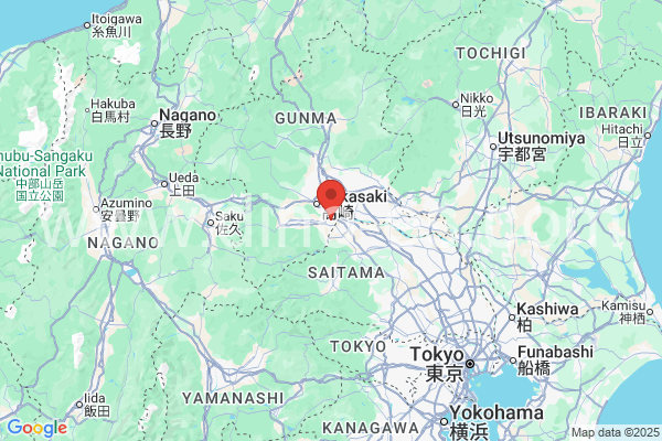 藤岡市メンズエステの地図です。map of 藤岡市 where spa and massage salons are located