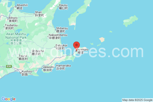 根室市メンズエステの地図です。map of 根室市 where spa and massage salons are located