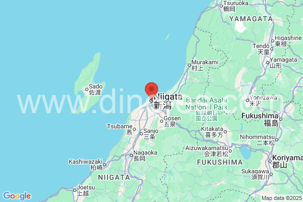 新潟市メンズエステの地図です。map of 新潟市 where spa and massage salons are located