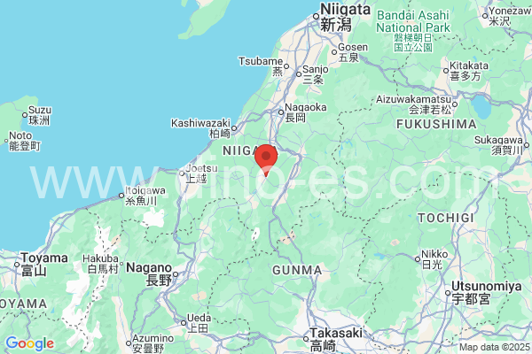 十日町市メンズエステの地図です。map of 十日町市 where spa and massage salons are located