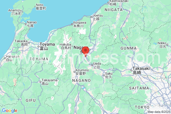 千曲市メンズエステの地図です。map of 千曲市 where spa and massage salons are located