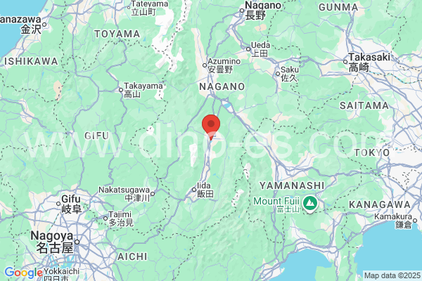 伊那市メンズエステの地図です。map of 伊那市 where spa and massage salons are located