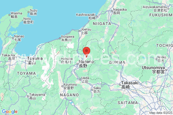 中野市メンズエステの地図です。map of 中野市 where spa and massage salons are located