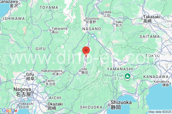 駒ヶ根市メンズエステの地図です。map of 駒ヶ根市 where spa and massage salons are located