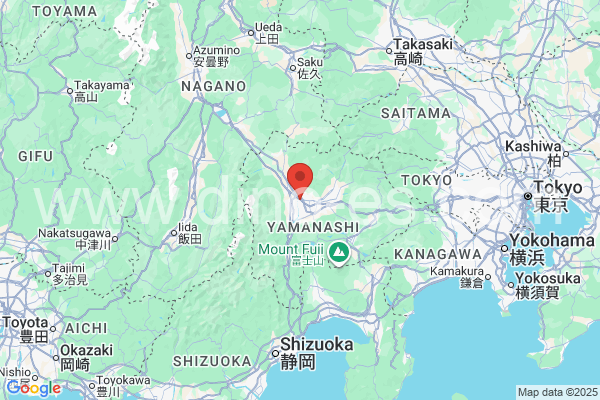 甲斐市メンズエステの地図です。map of 甲斐市 where spa and massage salons are located