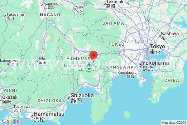 富士吉田市メンズエステの地図です。map of 富士吉田市 where spa and massage salons are located