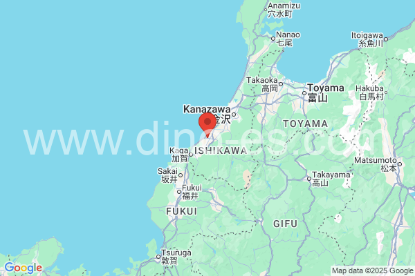 小松市メンズエステの地図です。map of 小松市 where spa and massage salons are located