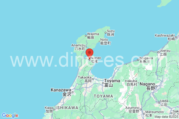 七尾市メンズエステの地図です。map of 七尾市 where spa and massage salons are located