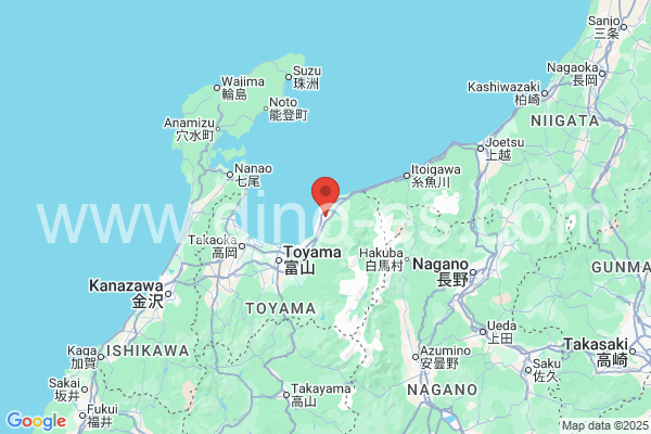 黒部市メンズエステの地図です。map of 黒部市 where spa and massage salons are located