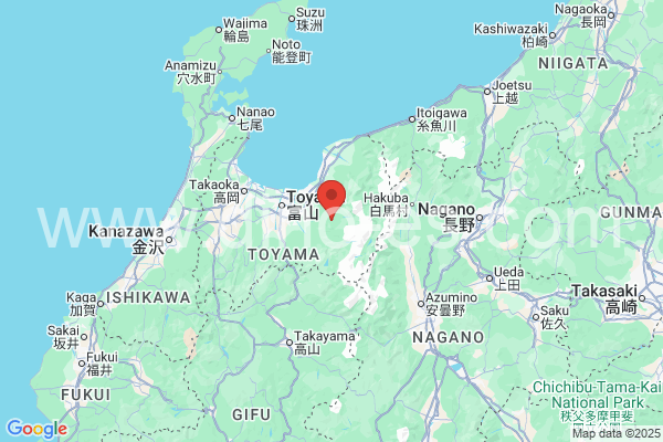 中新川郡メンズエステの地図です。map of 中新川郡 where spa and massage salons are located