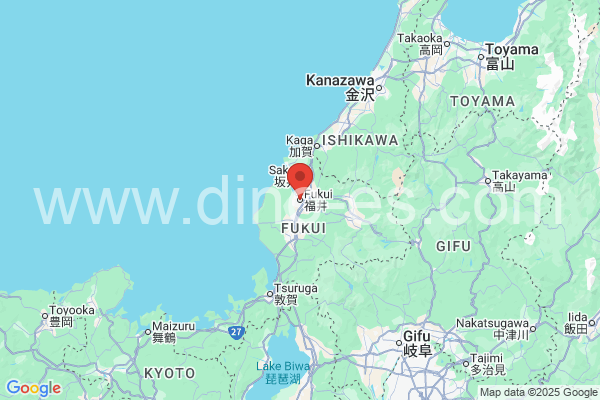 福井市メンズエステの地図です。map of 福井市 where spa and massage salons are located
