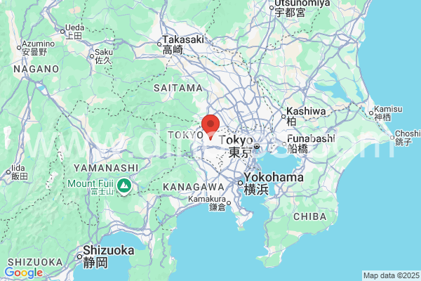 立川市メンズエステの地図です。map of 立川市 where spa and massage salons are located