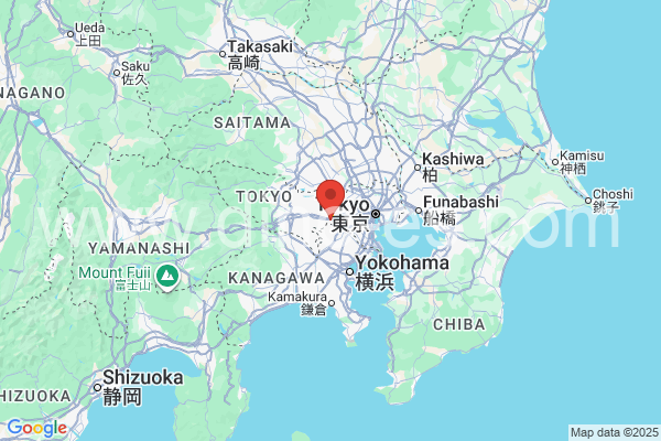 調布市メンズエステの地図です。map of 調布市 where spa and massage salons are located