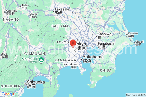 多摩市メンズエステの地図です。map of 多摩市 where spa and massage salons are located