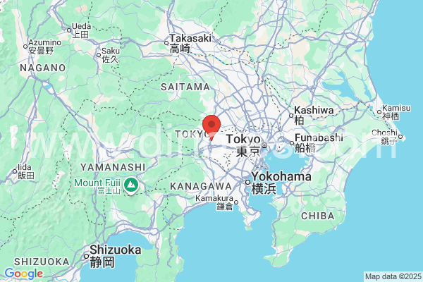 昭島市メンズエステの地図です。map of 昭島市 where spa and massage salons are located
