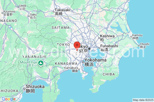 稲城市メンズエステの地図です。map of 稲城市 where spa and massage salons are located