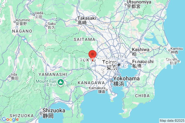 あきる野市メンズエステの地図です。map of あきる野市 where spa and massage salons are located