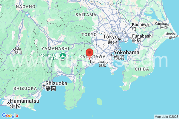 秦野市メンズエステの地図です。map of 秦野市 where spa and massage salons are located