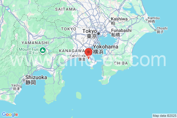 逗子市メンズエステの地図です。map of 逗子市 where spa and massage salons are located