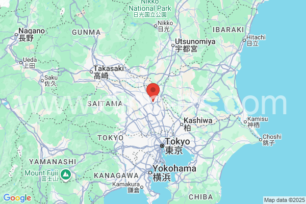 久喜市メンズエステの地図です。map of 久喜市 where spa and massage salons are located