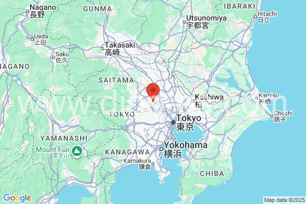 富士見市メンズエステの地図です。map of 富士見市 where spa and massage salons are located