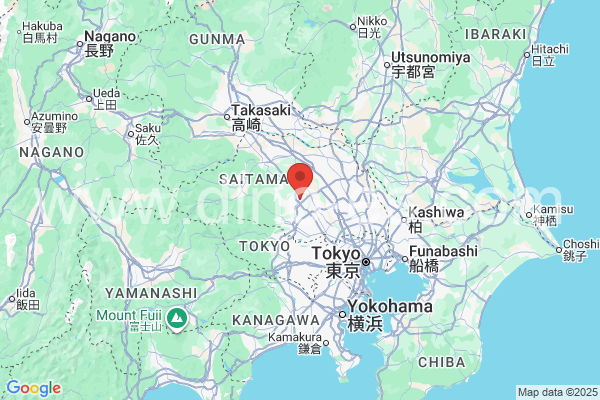 坂戸市メンズエステの地図です。map of 坂戸市 where spa and massage salons are located