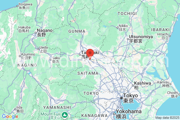 本庄市メンズエステの地図です。map of 本庄市 where spa and massage salons are located