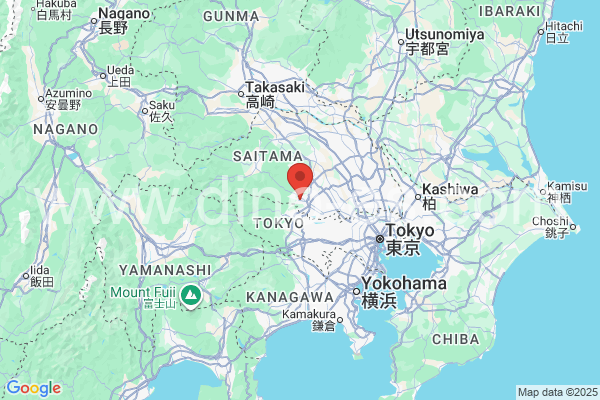 飯能市メンズエステの地図です。map of 飯能市 where spa and massage salons are located