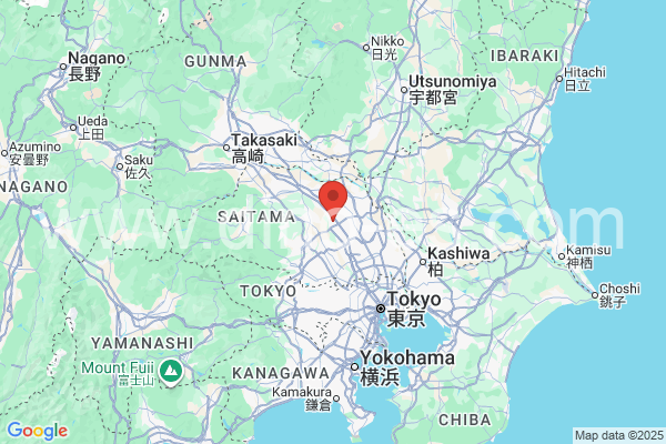 北本市メンズエステの地図です。map of 北本市 where spa and massage salons are located