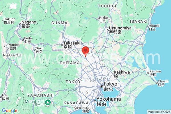 行田市メンズエステの地図です。map of 行田市 where spa and massage salons are located