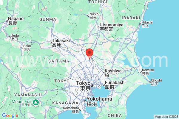 幸手市メンズエステの地図です。map of 幸手市 where spa and massage salons are located