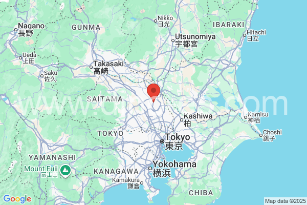 白岡市メンズエステの地図です。map of 白岡市 where spa and massage salons are located