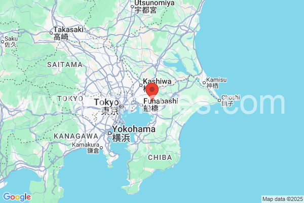 八千代市メンズエステの地図です。map of 八千代市 where spa and massage salons are located