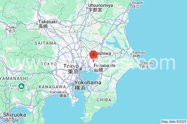 鎌ケ谷市メンズエステの地図です。map of 鎌ケ谷市 where spa and massage salons are located