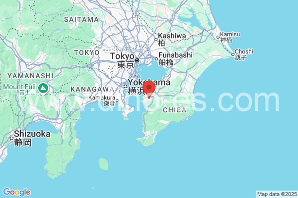 君津市メンズエステの地図です。map of 君津市 where spa and massage salons are located