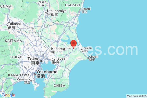 香取市メンズエステの地図です。map of 香取市 where spa and massage salons are located