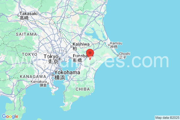 八街市メンズエステの地図です。map of 八街市 where spa and massage salons are located