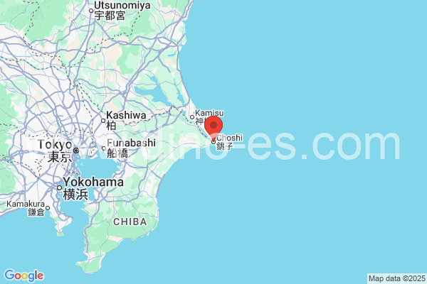 銚子市メンズエステの地図です。map of 銚子市 where spa and massage salons are located