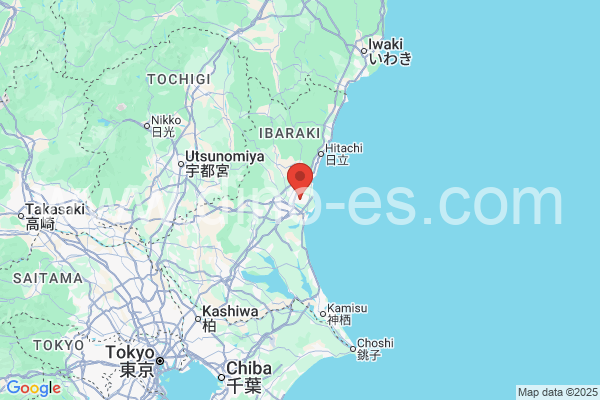 ひたちなか市メンズエステの地図です。map of ひたちなか市 where spa and massage salons are located