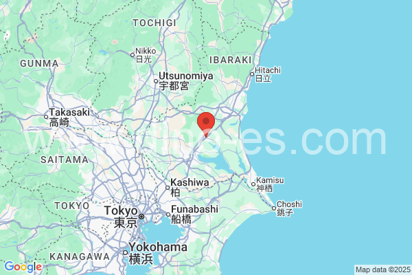 石岡市メンズエステの地図です。map of 石岡市 where spa and massage salons are located