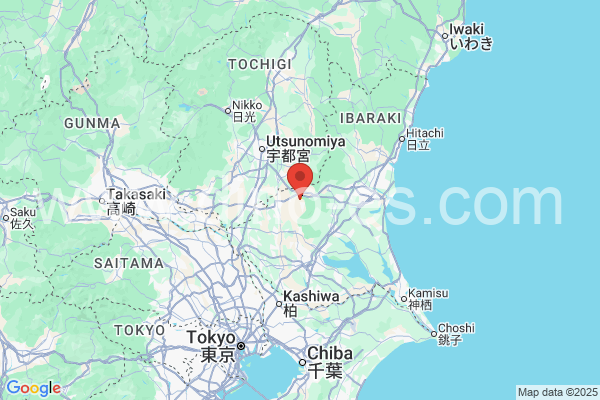 桜川市メンズエステの地図です。map of 桜川市 where spa and massage salons are located