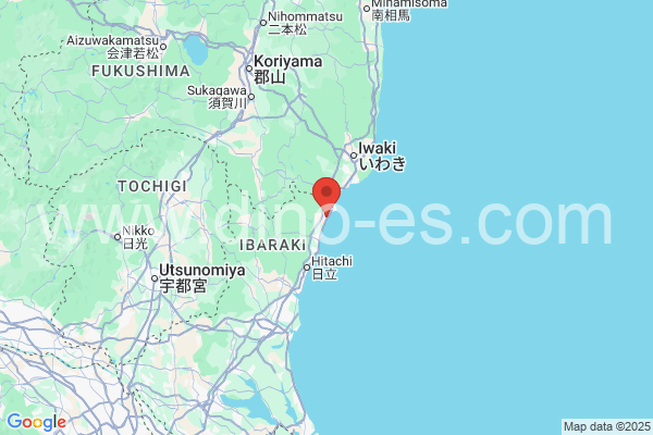 北茨城市メンズエステの地図です。map of 北茨城市 where spa and massage salons are located
